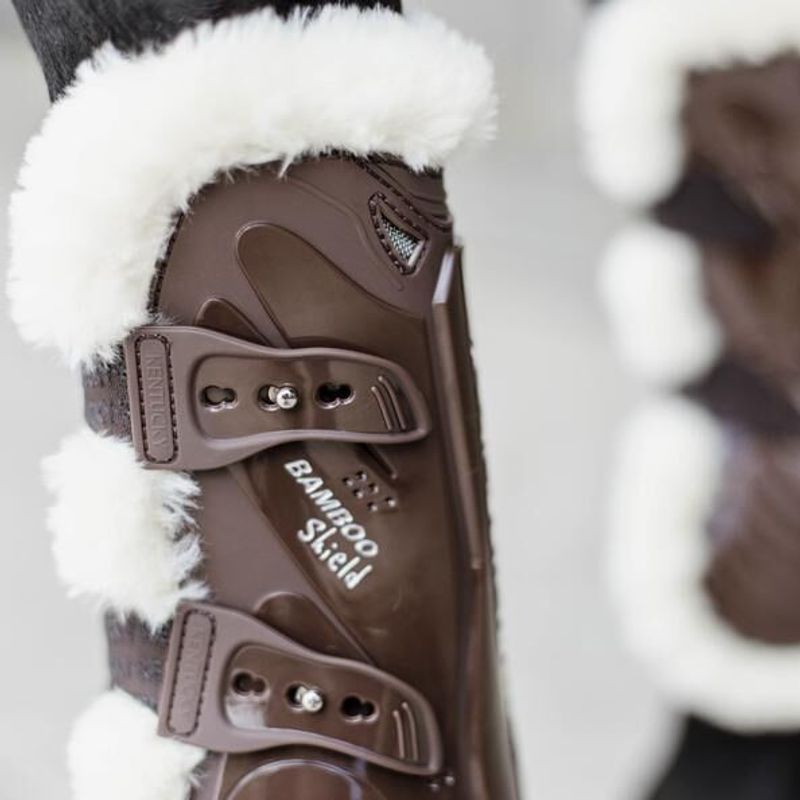 Kentucky Vegan Sheepskin Tendon Boots Bamboo Elastic