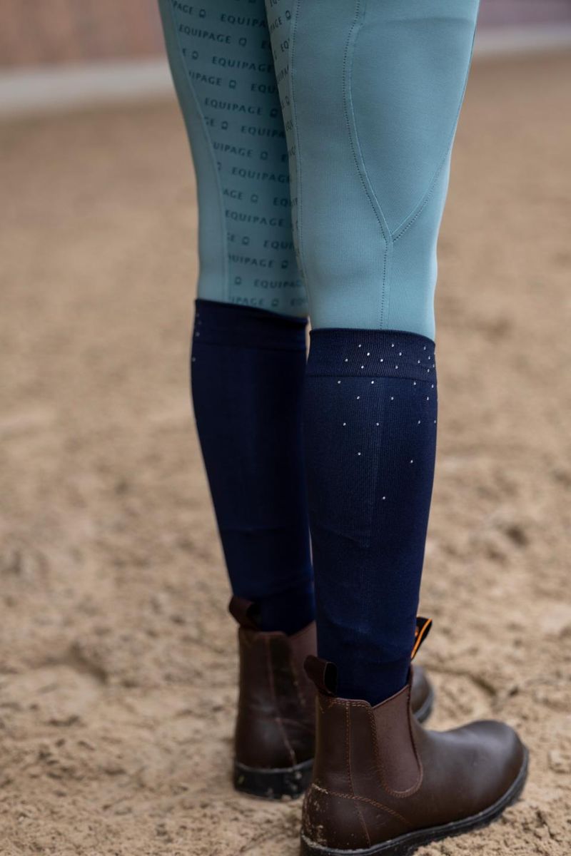 Equipage Rhinestone Ridesokker 