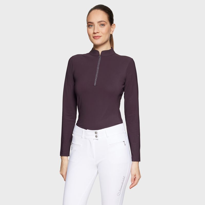 Samshield Brunella Trenings skjorte - Aubergine